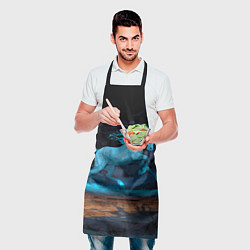 Фартук кулинарный Лошадь в синем свете, цвет: 3D-принт — фото 2