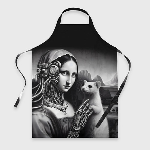 Фартук Cecilia Gallerani - the lady with the ermine cyber / 3D-принт – фото 1