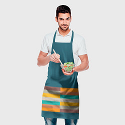 Фартук кулинарный Индиго и шумовой градиент заката с текстурой, цвет: 3D-принт — фото 2