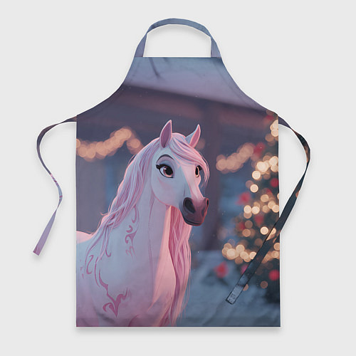 Фартук Лошадка и новогодняя елка / 3D-принт – фото 1