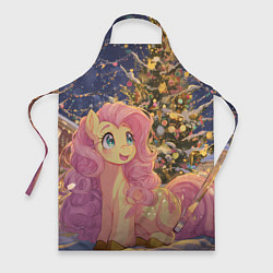 Фартук кулинарный Милая пони и новый год, цвет: 3D-принт