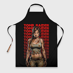 Фартук кулинарный Lara Croft - расхитительница гробниц, цвет: 3D-принт