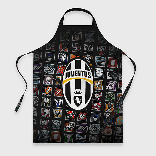 Фартук Juventus ачивки паттерн / 3D-принт – фото 1