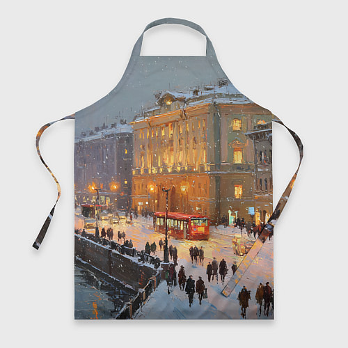 Фартук Предновогодний Санкт-Петербург / 3D-принт – фото 1