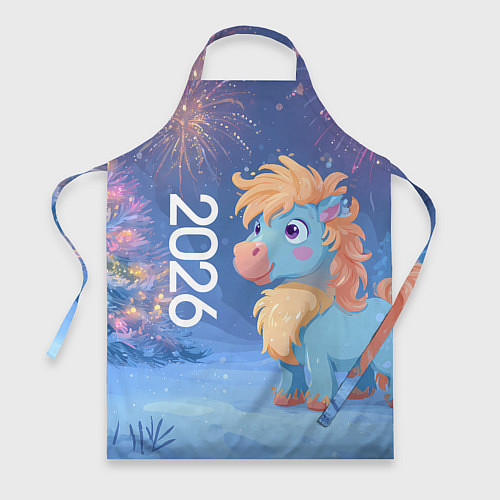 Фартук Милая лошадка 2026 / 3D-принт – фото 1