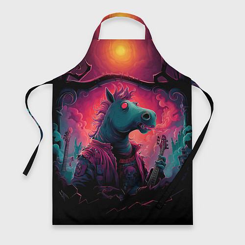 Фартук Лошадь рок стиль / 3D-принт – фото 1