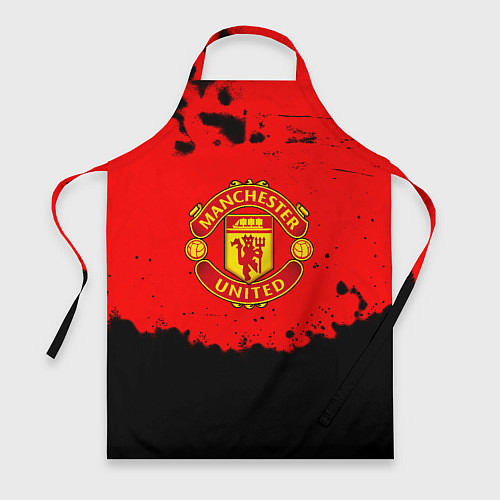 Фартук Манчестер Юнайтед краски брызги / 3D-принт – фото 1