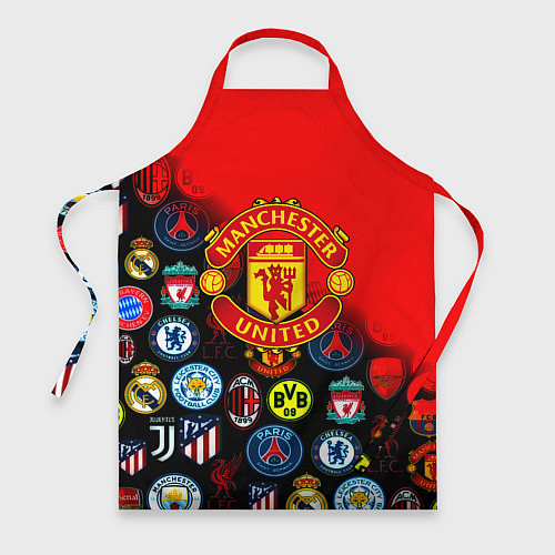 Фартук Манчестер Юнайтед логотипы команд / 3D-принт – фото 1