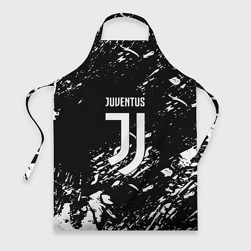 Фартук Juventus белые штрихи красок / 3D-принт – фото 1