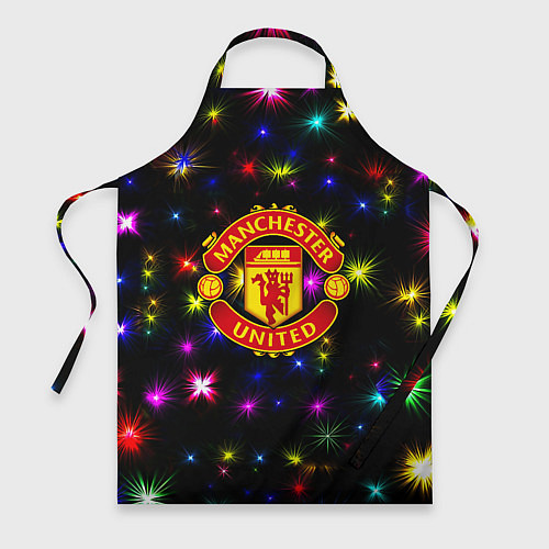 Фартук Манчестер Юнайтед праздничные огни / 3D-принт – фото 1