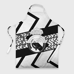 Фартук кулинарный Реал Мадрид краски полосы, цвет: 3D-принт