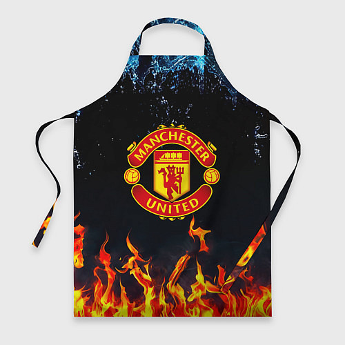 Фартук Манчестер Юнайтед лёд и огонь / 3D-принт – фото 1