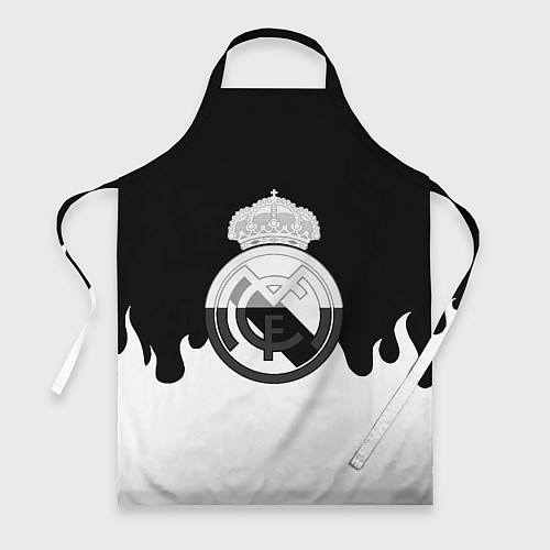 Фартук Реал Мадрид огонь белый / 3D-принт – фото 1