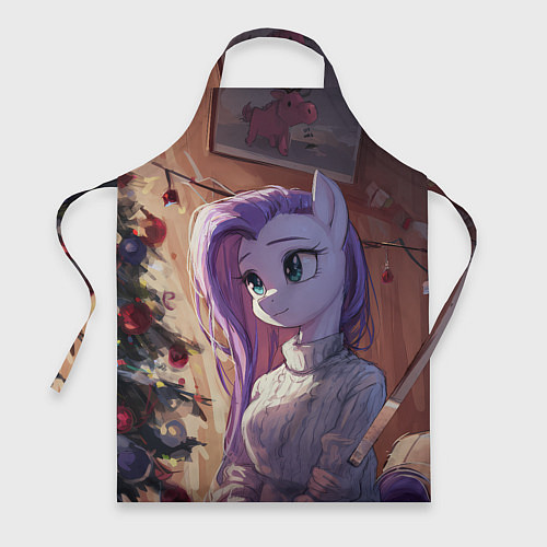 Фартук Анимешная лошадка - Новый год / 3D-принт – фото 1