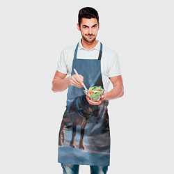 Фартук кулинарный Лошадь у избы, цвет: 3D-принт — фото 2