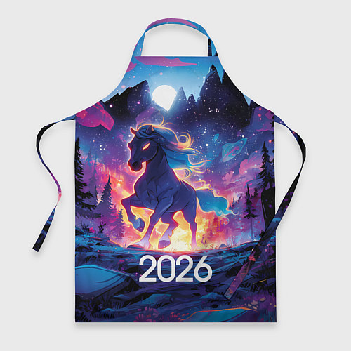 Фартук 2026 Фэнтези лошадка / 3D-принт – фото 1