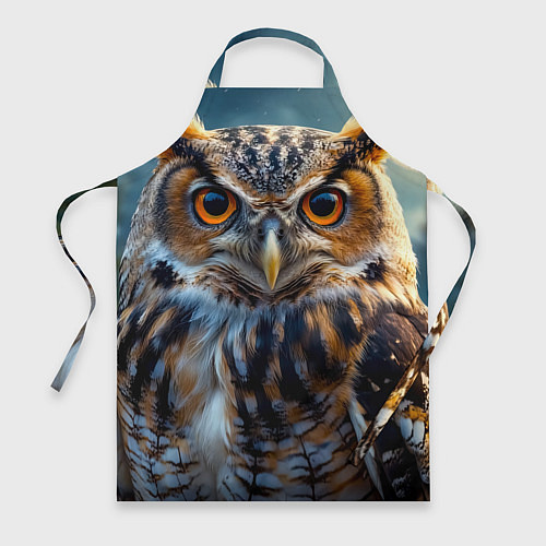 Фартук Лунная сова в лесу / 3D-принт – фото 1