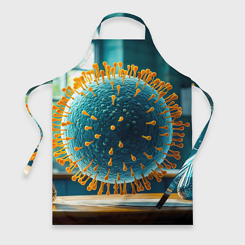 Фартук Вирус в лаборатории / 3D-принт – фото 1