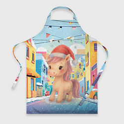 Фартук Лошадка с новогоднем венком