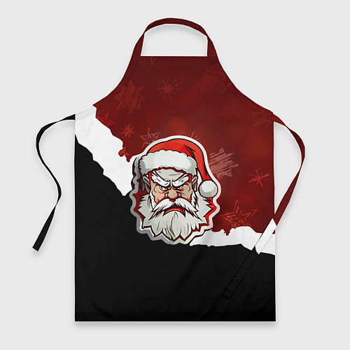 Фартук Злой дед мороз красный и черный / 3D-принт – фото 1