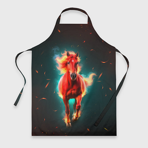 Фартук Светящаяся огненная лошадь / 3D-принт – фото 1