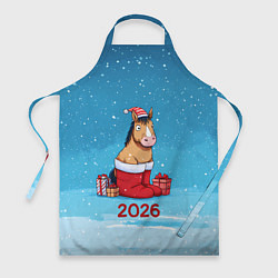Фартук Лошадь в сапогах Санты
