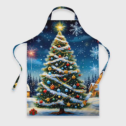 Фартук Новогоднее волшебство / 3D-принт – фото 1