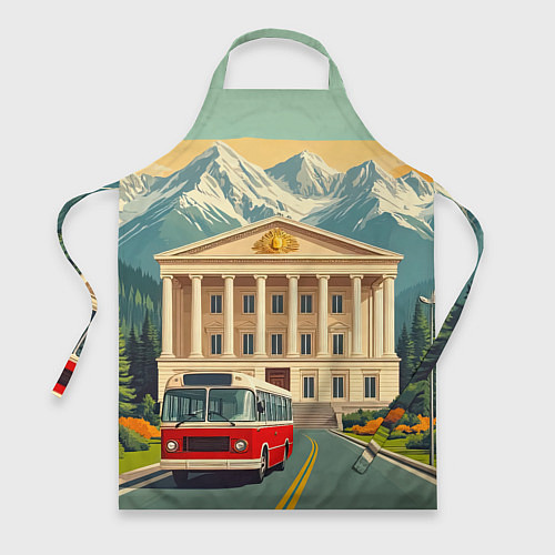 Фартук Классика у подножия гор / 3D-принт – фото 1