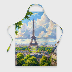 Фартук кулинарный Эйфелева башня в сердце Парижа, цвет: 3D-принт