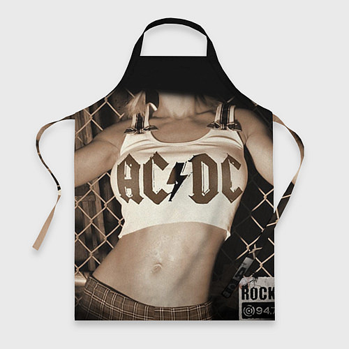 Фартук AC/DC Girl / 3D-принт – фото 1