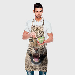 Фартук кулинарный Взгляд леопарда, цвет: 3D-принт — фото 2