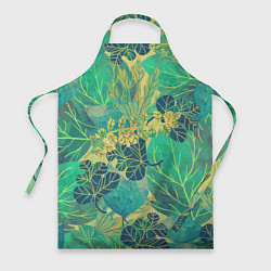 Фартук кулинарный Узор из листьев, цвет: 3D-принт