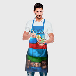 Фартук кулинарный Капитан Дагестан, цвет: 3D-принт — фото 2
