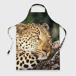Фартук кулинарный Леопард в лесу, цвет: 3D-принт