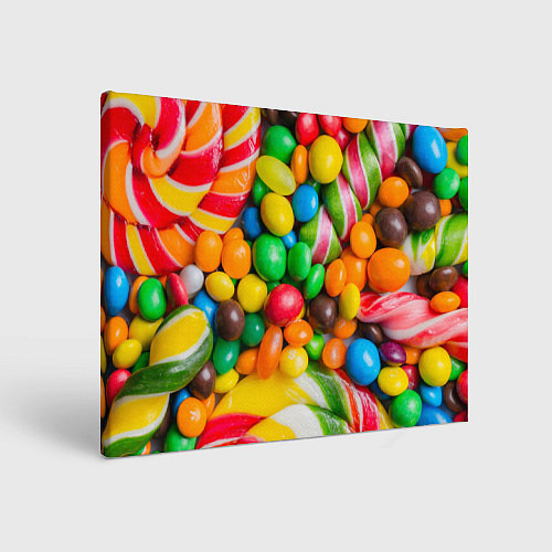 Картина прямоугольная Сладкие конфетки / 3D-принт – фото 1