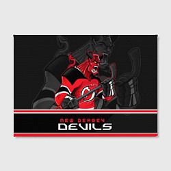 Холст прямоугольный New Jersey Devils, цвет: 3D-принт — фото 2
