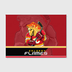 Холст прямоугольный Calgary Flames, цвет: 3D-принт — фото 2