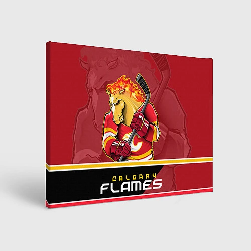 Картина прямоугольная Calgary Flames / 3D-принт – фото 1