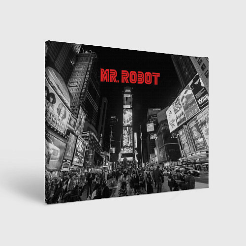 Картина прямоугольная Mr. Robot City / 3D-принт – фото 1