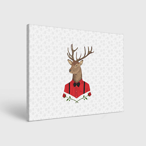 Картина прямоугольная Christmas Deer / 3D-принт – фото 1
