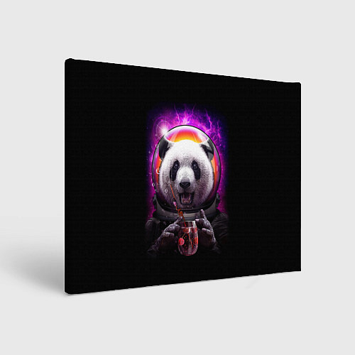 Картина прямоугольная Panda Cosmonaut / 3D-принт – фото 1