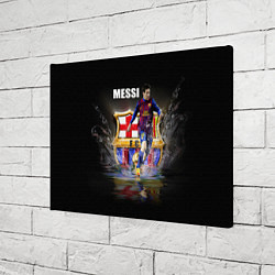 Холст прямоугольный Messi FCB, цвет: 3D-принт — фото 2