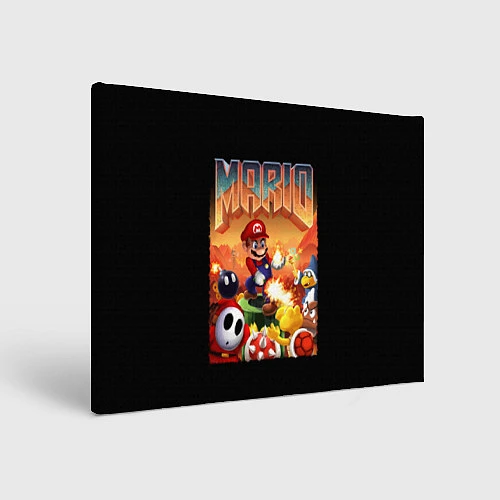 Картина прямоугольная Mario Doom / 3D-принт – фото 1