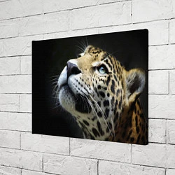 Холст прямоугольный Хищный леопард, цвет: 3D-принт — фото 2