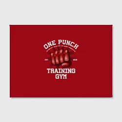 Холст прямоугольный One Punch Gym, цвет: 3D-принт — фото 2