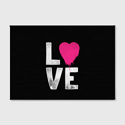 Холст прямоугольный Love Heart, цвет: 3D-принт — фото 2