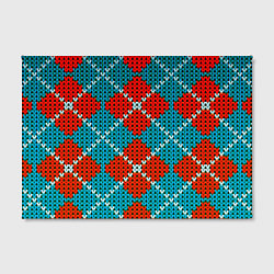 Холст прямоугольный Knitting pattern, цвет: 3D-принт — фото 2