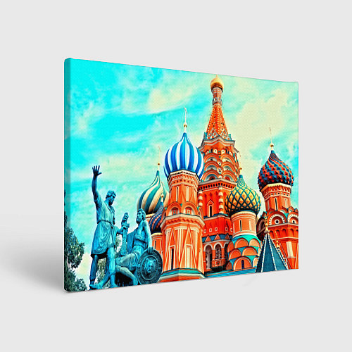 Картина прямоугольная Blue Kremlin / 3D-принт – фото 1