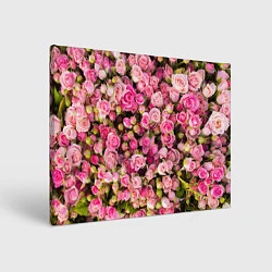 Холст прямоугольный Розовый рай, цвет: 3D-принт