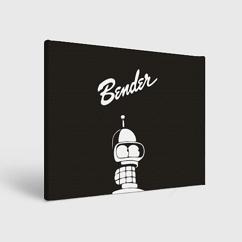 Картина прямоугольная Bender Retro / 3D-принт – фото 1